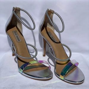 Steve Madden Clay Silver Sandal/Heel - Size 10